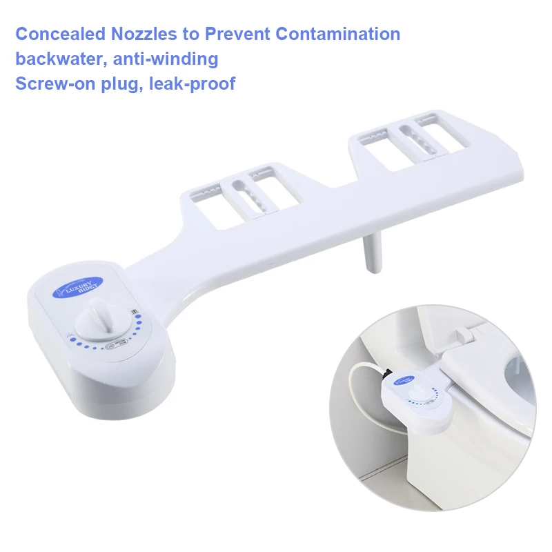 

Two Nozzle Closestool Seat Cover Self-Cleaning Nozzle Water Bidet Sprayer