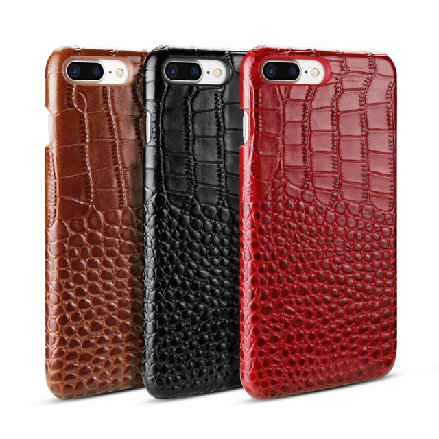 $US $10.30 BestNull First layer cowhide crocodile lines back cover case For iPhone 7 Plus Smartphone