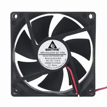 GDT Gdstime – ventilateur de refroidissement à 2 broches, 12V DC, roulement à billes, 8cm 80mm 8025, 1 pièce