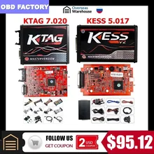 KESS V5.017 4 светодиодный KTAG V7.020 светодиодный BDM Рамка K-TAG 7,020 ECU чип V2.47 онлайн KESS V2 5,017 полный мастер OBD2 менеджер настройки