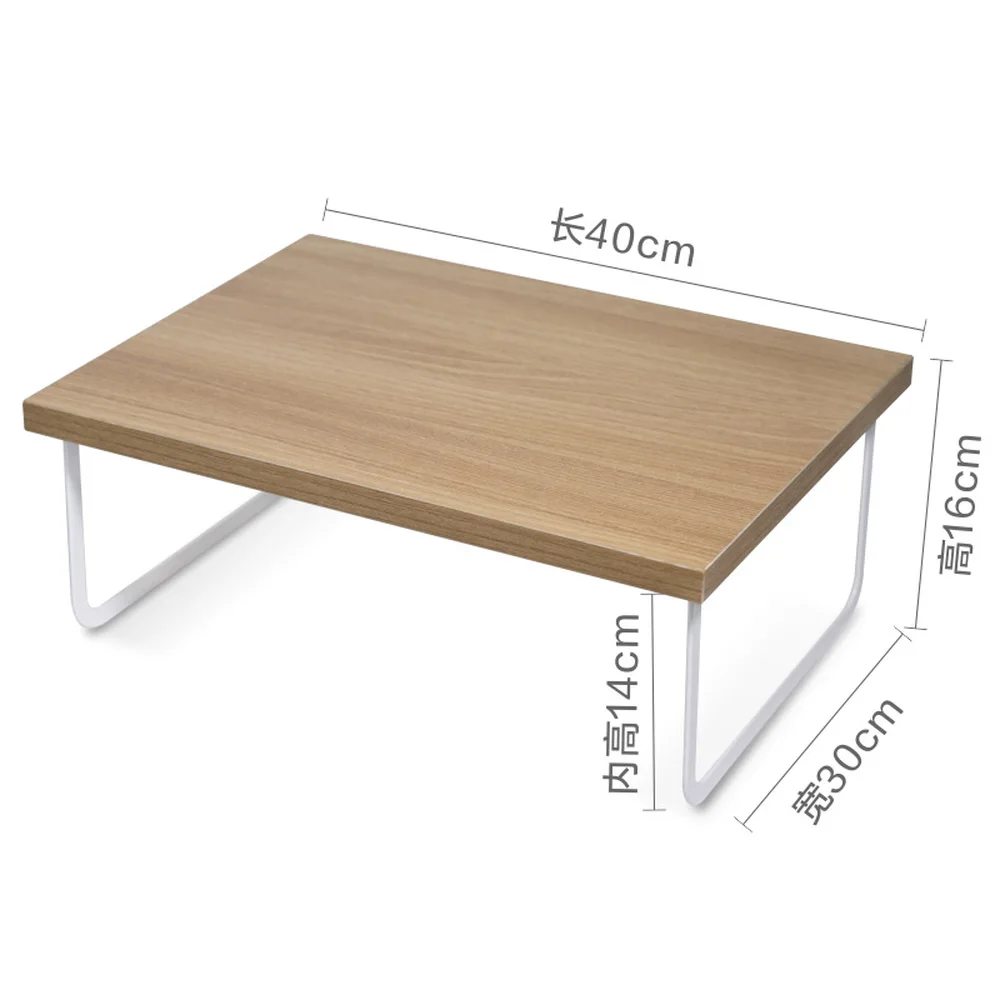  Multi-function household storage rack kitchen solid wood induction cooktop bracket WY8051501 - 33056714986