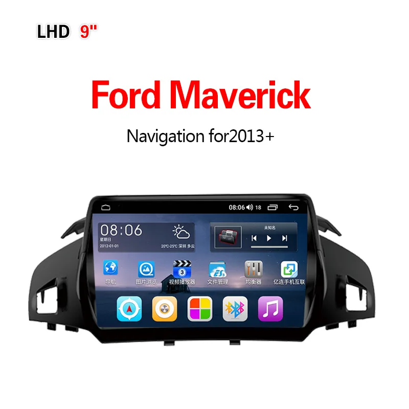 Lionet gps навигация для автомобиля Ford Maverick 2013+ 9 дюймов LF1004X - Размер экрана, дюймов: 4G8core4G32G