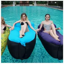 Водонепроницаемый быстро складывающийся кемпинг кровать портативный ленивый мешок надувной воздушный диван Laybag спальный коврик для взрослых плавательный бассейн пляжная кровать