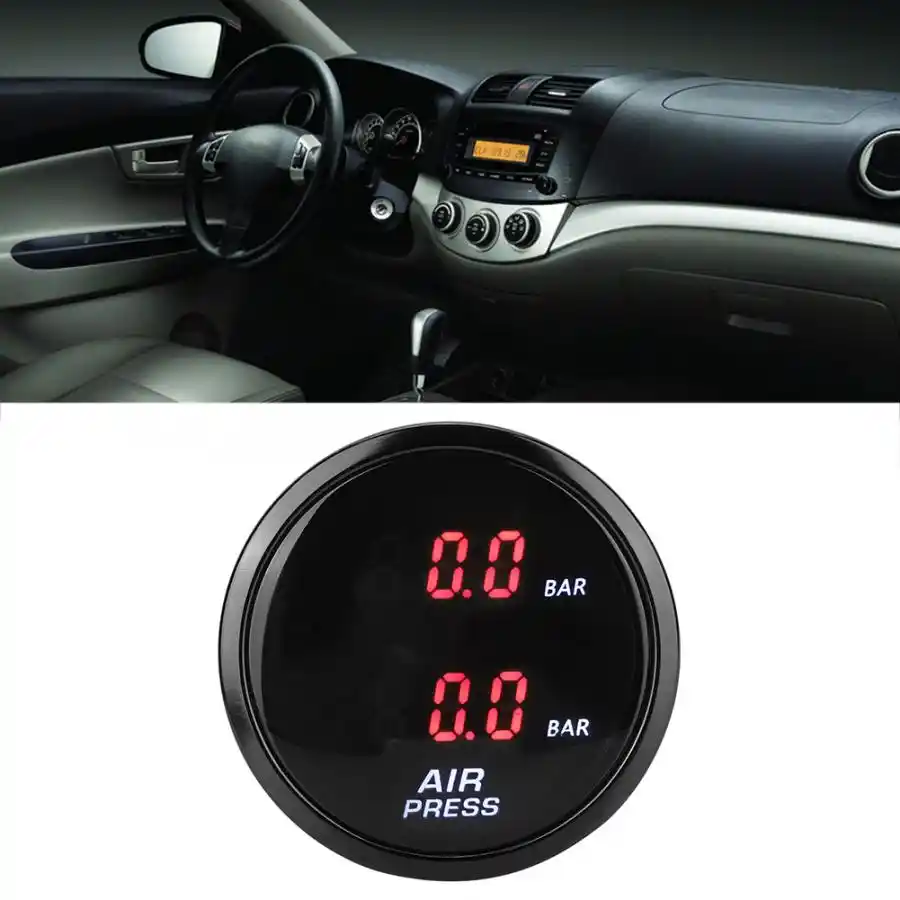 2 インチ車バーターボ ブーストゲージメーター Led レッドデジタル表示空気圧センサーキット ブーストゲージ車のアクセサリー Boost Gauges Aliexpress