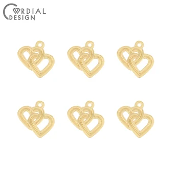 

Cordial Design 100Pcs 18*19MM Jewelry Accessories/Earring Findings/Hand Made/Charms/Heart Shape/DIY Jewelry Making/Pendant