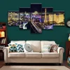 5 Pieces of Modern Las Vegas HD Printable Landscape Poster Painting Art Paintings on Unframed Walls for Home Bedroom Decoration 3