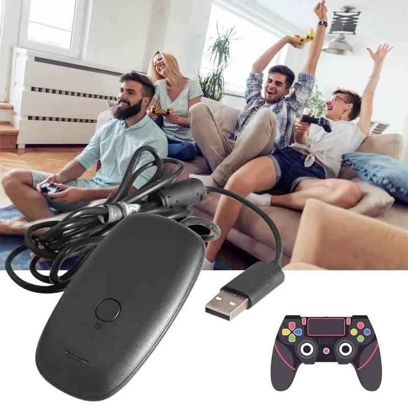 

USB Receiver Wireless Gamepad PC Adapter With CD For Microsoft Xbox 360 Game Console Controller USB PC Receiver Gaming Accessory