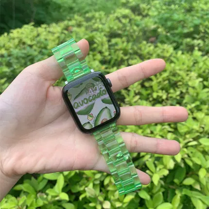 20mm Transparent Resin Replacement Strap - Elegant Wristband Bracelet