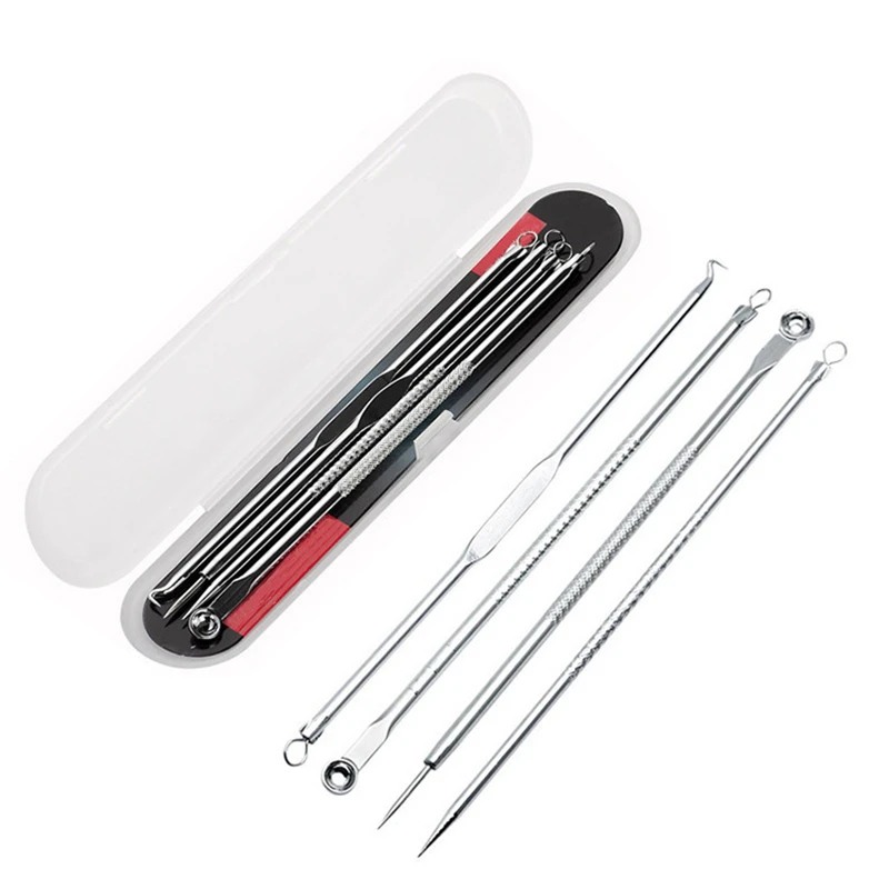 

1Set Blackhead Remover Pimple Blemish Vacuum Comedone Acne Extractor Remover Tool Set Acne Removal Needle Tool Spoon For Face