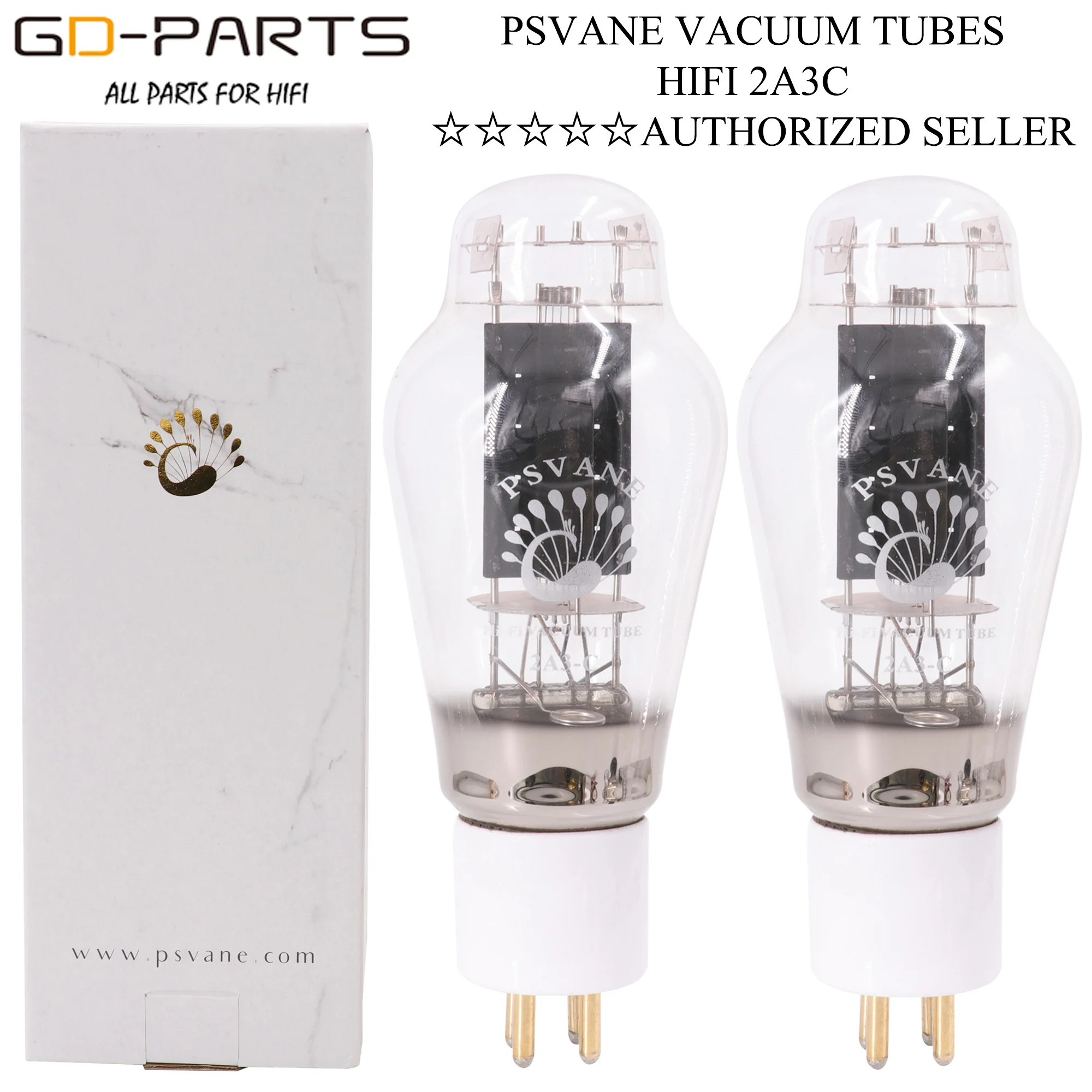 

PSVANE 2A3C Vacuum Tube Replace 2A3 2A3B Carbon Plate Vintage HIFI AUDIO TUBE AMP Upgrade DIY GD-PARTS New Matched Pair*1