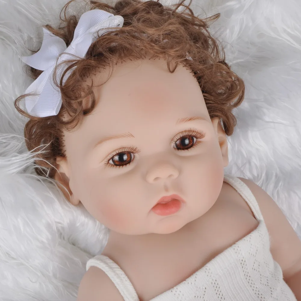 18 дюймов 47 см Reborn Baby Doll полностью силиконовая Bebe Bonecas Реалистичная кукла Menino Рождественский подарок игрушки для детей