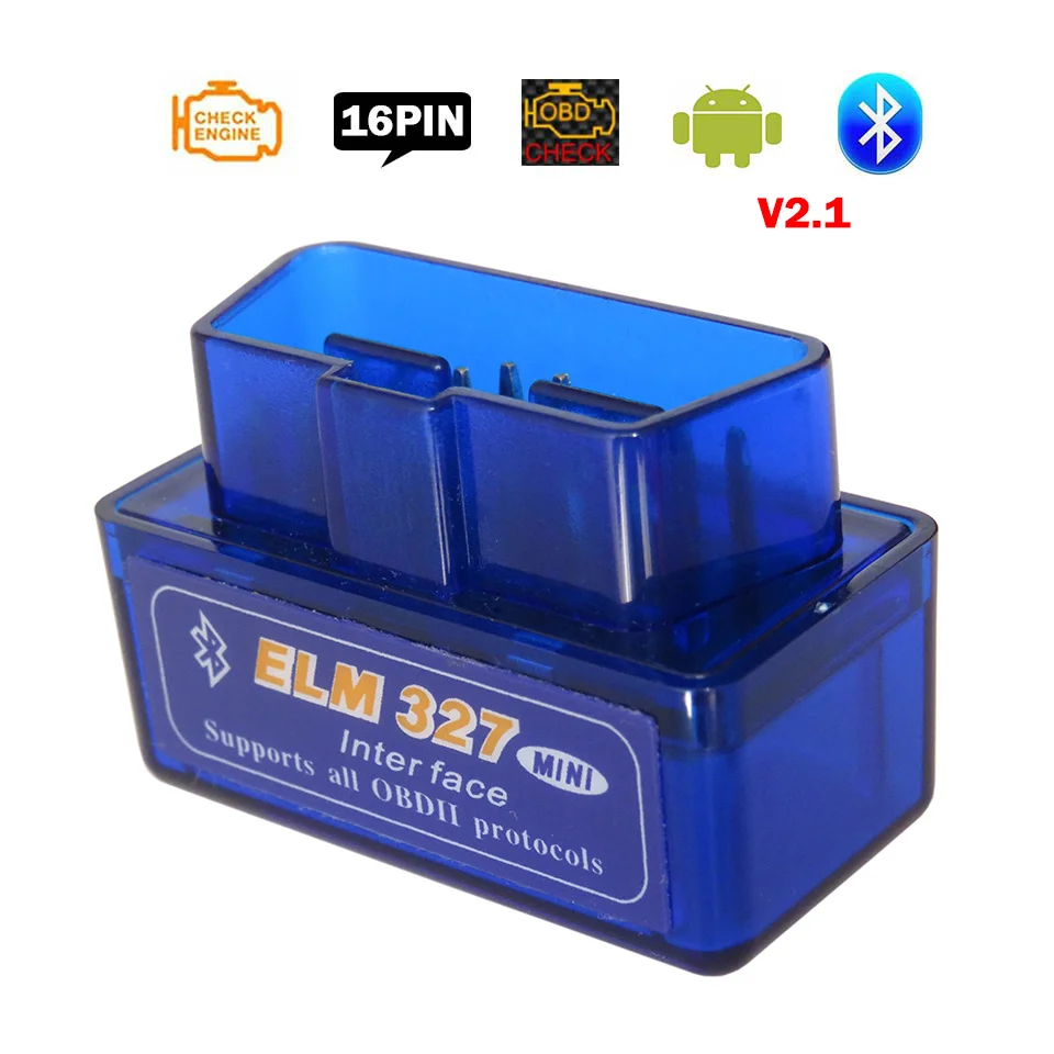 Супер Мини V2.1 Elm327 Bluetooth OBD2 автомобильный диагностический сканер для Android Elm 327 OBD 2