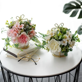 

Nordic Ins Artificial Flowers Rose Holding Bouquet Wedding Decoration Photography Props Floral Home Decor New Fake Flower Silk