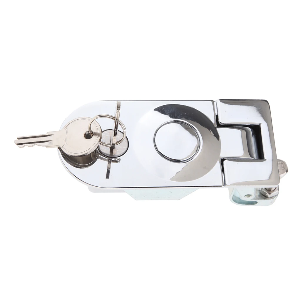 Compression Latch Lock Push Button Trigger Latches Key Locking for Marine, Boat, RV, Trailer, Camper, Motor Home, Cargo Trailer