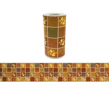 

New Bathroom Wall Stickers PVC Wallpaper Kitchen Waterproof Tile Stickers Plastic Vinyl Self Adhesive Wall Papers Home Decor