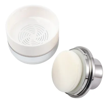 

15G Empty Loose Powder Storage Box Simple Makeup Container Box Refillable Cosmetic Powder Case with Powder Puff for Travel Trip