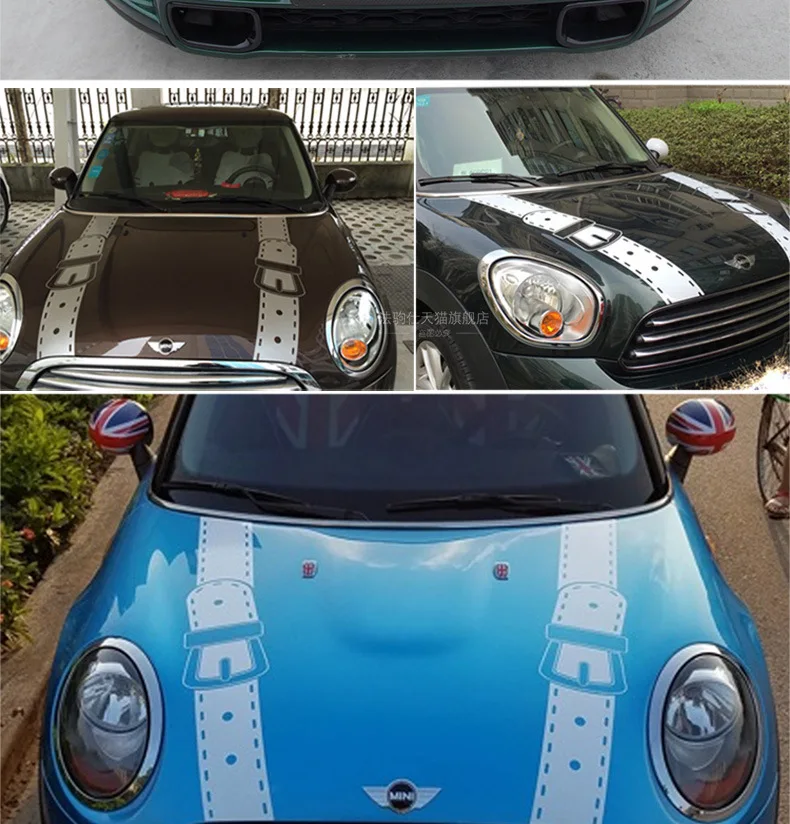 1 комплект MINI Cooper S R55 R56 R57 R58 R59 R60 R61 F54 F56 F57 F60 комплект кузова декоративные Стикеры для автомобилей Красочные модификации