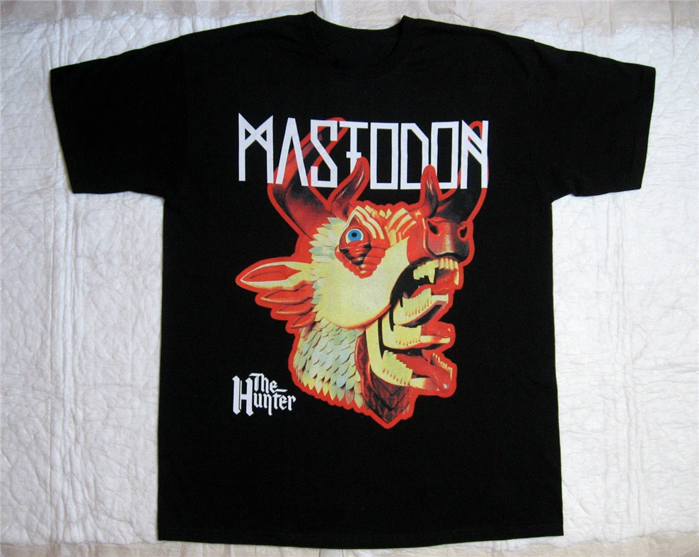Mastodon The Hunter Progressive Stoner Metal Lethargy Rare New Black T-Shirt Harajuku Tops Fashion Classic Tee Shirt | Мужская одежда