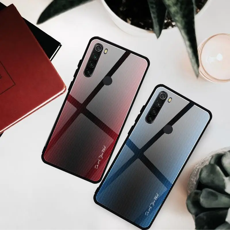 

Colorful Glass Cover Case For Redmi Note 8 Pro Tempered Glass Back Case For Xiaomi Mi A3 Lite CC9 CC9E 9T Pro Coque Fundas Capa