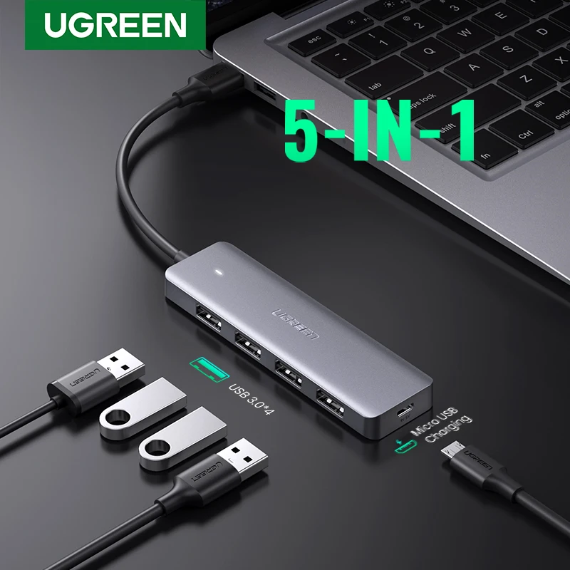 Ugreen usb 3.0 hub multi divisor usb 3 usb3.0 2.0 porta com micro carga para macbook superfície pro acessórios do computador hub usb|usb splitter|usb hub 3.0hub usb 3.0 - AliExpress