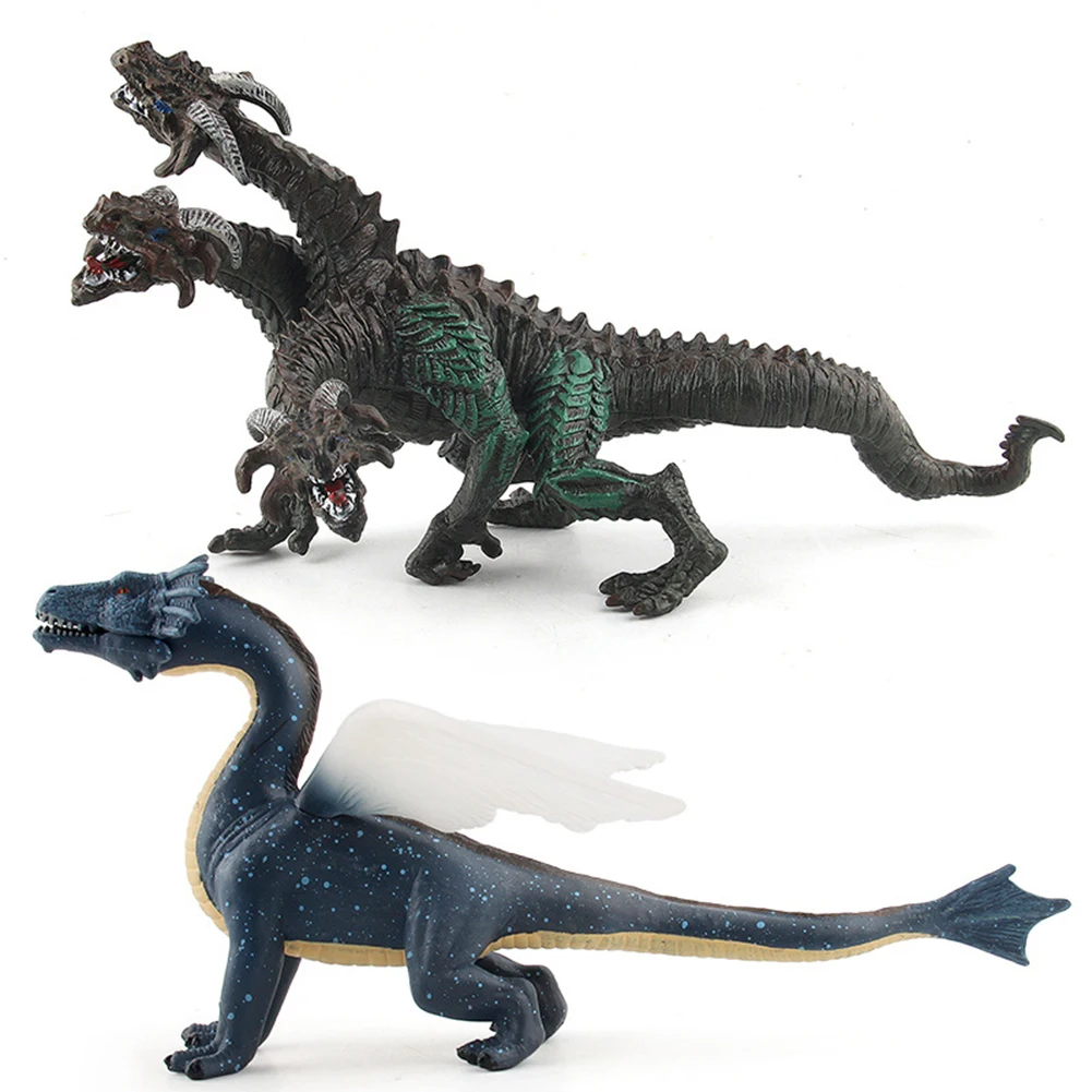 1Pc Realistic Flying Mutant Dragons Animal Figurine PVC Doll Kids Toy Collectible Simulated model for display perfect toys gifts