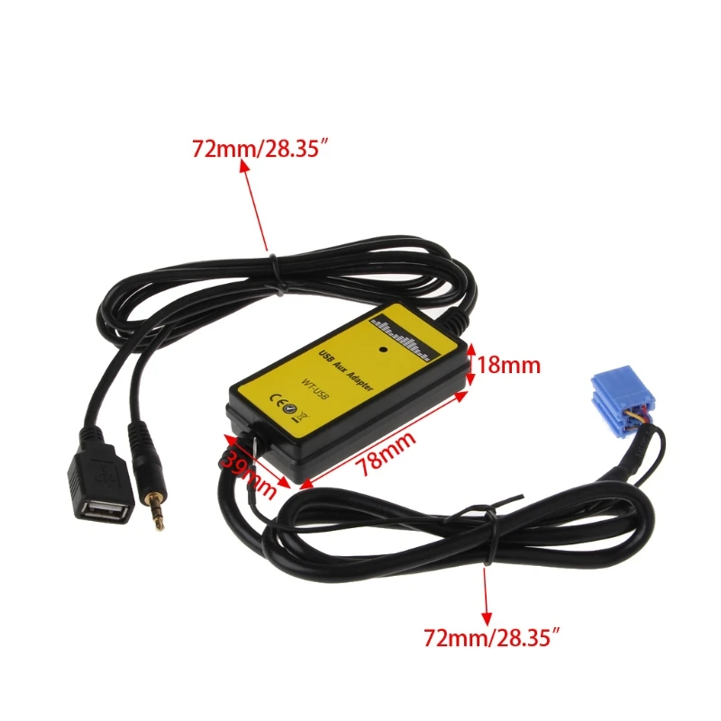 Автомобильный Кабель адаптер Разъем mp3 плеер Радио Интерфейс CD Changer USB SD AUX IN для Audi