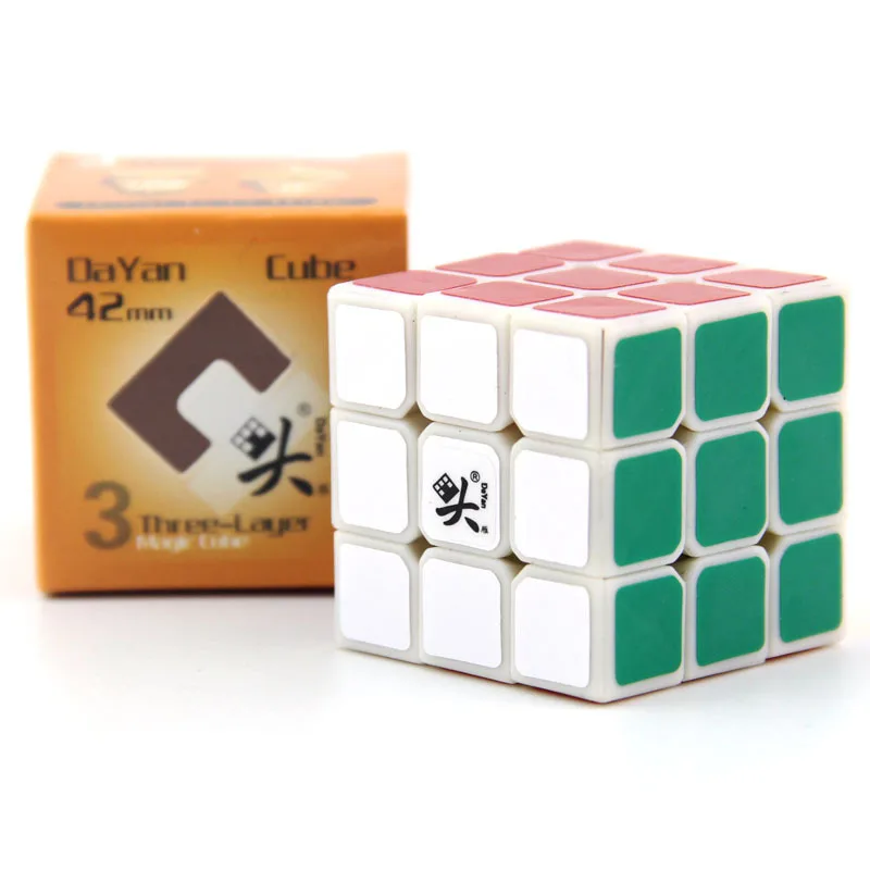 Гусей Крылья три Слои Стразы «Кубик Рубика» 4,2 см белый 3-заказ Magic Cube гладкая игра только Скорость твист Стразы «Кубик Рубика»