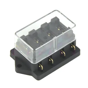 

4Way Universal Standard Circuit ATC ATO Car Auto Fuse Box Block Holder