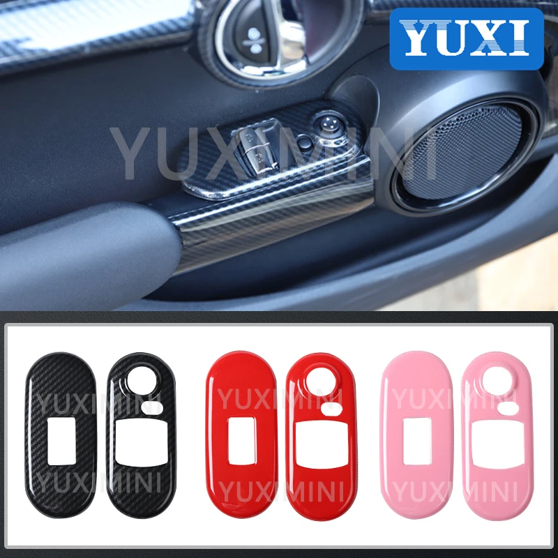 

2 шт., декоративная панель для автомобильного выключателя, для BMW MINI ONE Cooper S JCW F56, 3 двери, для интерьера, аксессуары для модификации