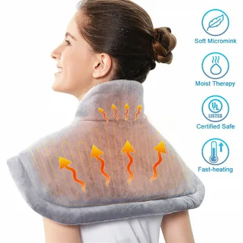 

Electric Heating Pad Moist Winter Neck Shoulder Back Warmer Heating Pad Pain Relief Heat Therapy Temperature Controller EU US