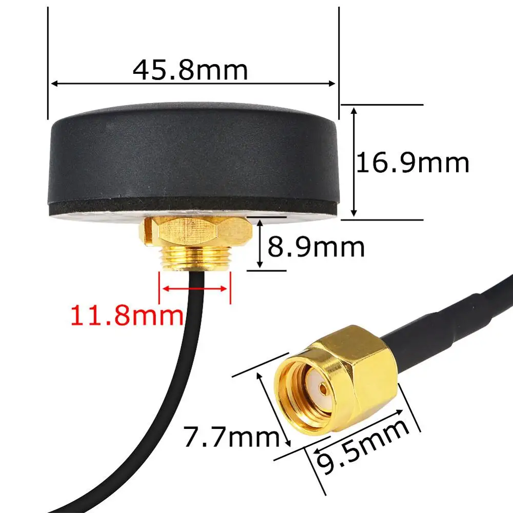 2 4G 5G 5 8 GHz Wifi Antenna Outdoor MINI Omni Directional Dual Band 2dBi Screw 2