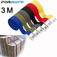 3 метровая Пряжка стяжной ремень грузовой ремень для автомобиля мотоцикла велосипеда с металлической пряжкой буксировочный трос сильный храповый ремень для багажной сумки