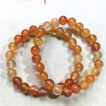

Women's crystal agate bracelet natural primary color agate bracelet