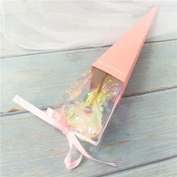 Eternal 24K Gold Foil Rose - Luxurious Artificial Flower Gift for Weddings and Valentine’s Day Decor (Colorful pink box1)