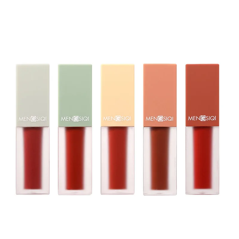 Lip glaze Set Lip Gloss Matte Makeup Tint Lasting Moisturizing Long Lasting Not Makeup Remover Non-stick Cup Liquid Lipstick