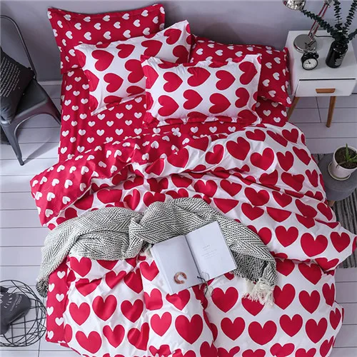 girls bedding Набор модного постельного белья Комплект постельного белья Леопардовый пододеяльник простыня наволочки черный комплект двуспального постельного белья летняя кроватка набор пасторальный дом - Цвет: girls bedding