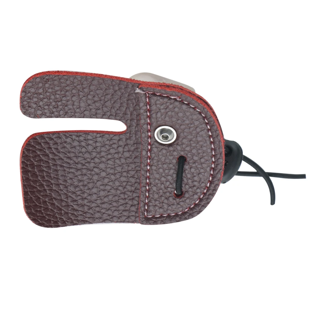 Archery Finger Tab Protection Tabs Finger Saver Protect Guard for Recurve Bow Target Hunting, Right Handed