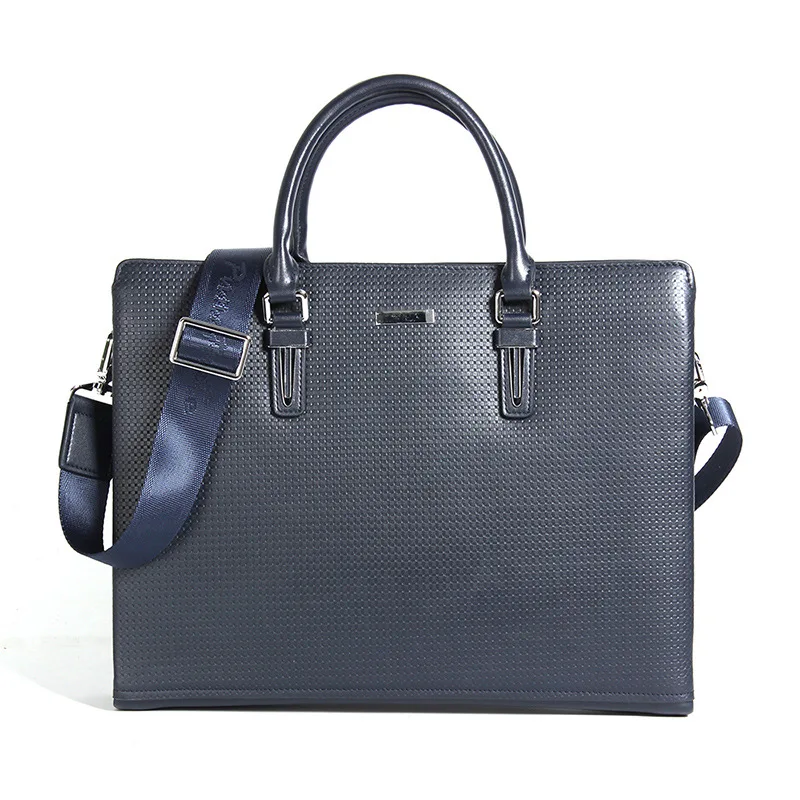 New Leather Men's Handbag Men's Business Handbag Case Leather Briefcase Head Layer Leather Handbag Man
