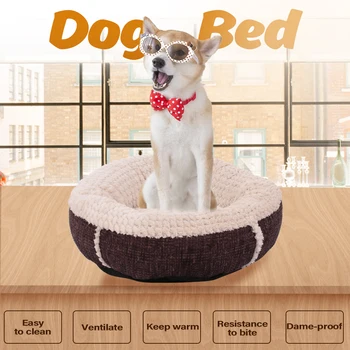

3 Sizes Stylish Warm Dog Bed Non-slip Washable Soft Mats for Small Medium Dog Autumn Winter Pet Beds Dog House Cat Bed