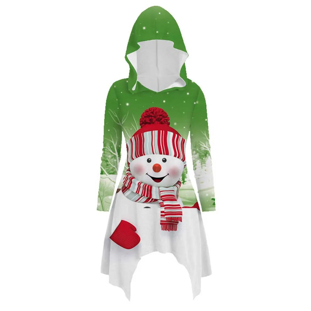 Женский свитер Eindeer Heathered с длинным рукавом и рождественской печатью, топ из полиэстера, модный сексуальный стильный привлекательный