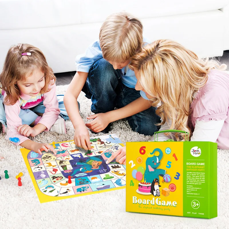 

Merlot Baby Elephant Birthday Party Board Game Children Aeroplane Chess Educational Toy Game Chess Tabletop Game Parent And Chil