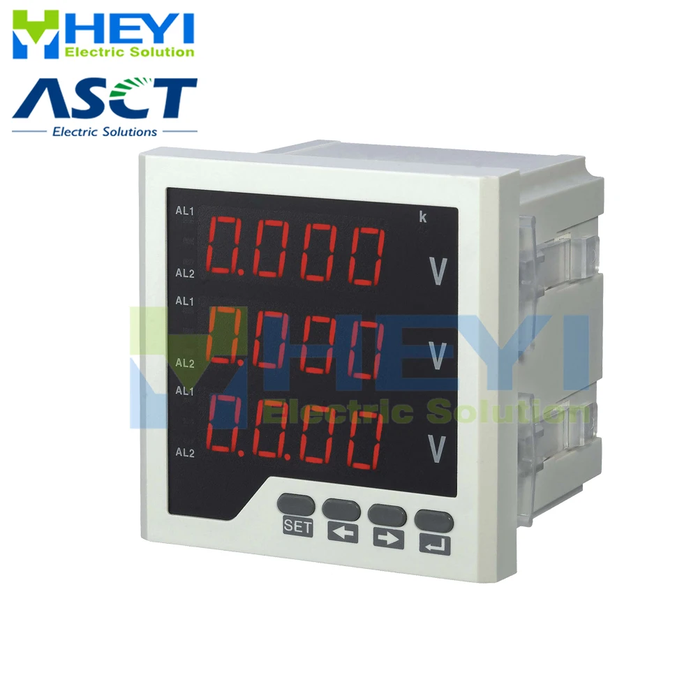 Трехфазный светодиодный цифровой измеритель напряжения переменного тока|led display
