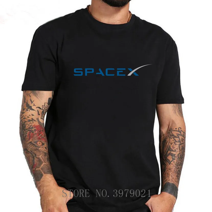 SpaceX пространство X логотип футболка Для мужчин крутые изготовленные на заказ