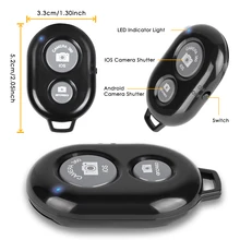 50pcs Bluetooth Adapter Wireless Bluetooth Remote Shutter Release Remote Selfie Accessory For Mobile Phone Control Photo Camera