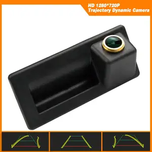 Image 1 - For Audi A4 B8 A5 A6 Q3 Q5 2010 2015 Trajectory Dynamic Parking Line  Rear View Backup Night Vision Golden HD 1280x720p Camera