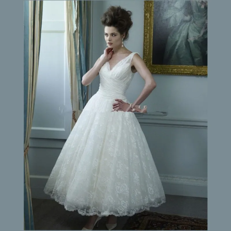 Богемное платье длиной до середины икры; Новинка года; Vestido De Noiva Curto; Короткое свадебное платье на бретельках с v-образным вырезом; платья подружки невесты