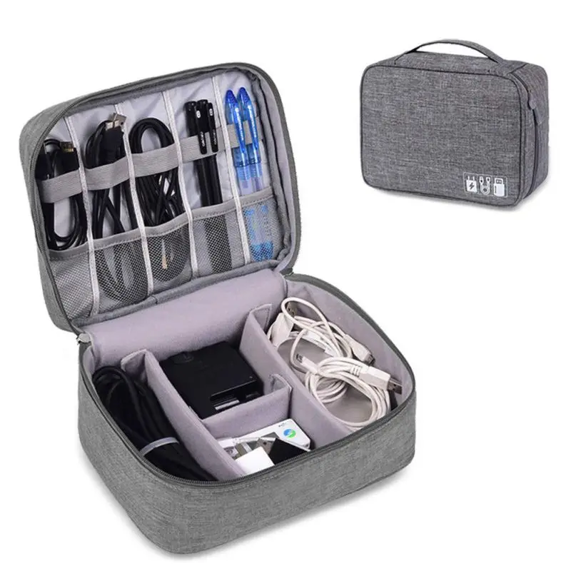 

Storage Cases Mini Portable Waterproof Storage Bag For Data Cable Charger Phone Organize Storage Bag