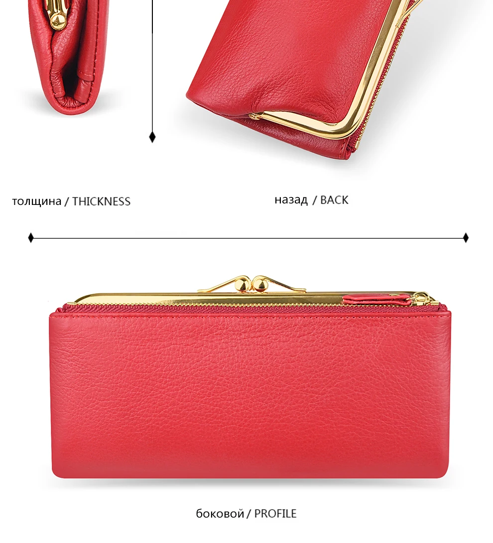 DICIHAYA Women's Wallets Cow Leather Long Cowhide Multiple Cards Holder Portomonee Clutch Female Purse Standard Wallets Girls DICIHAYA Women's Wallets Cow Leather Long Cowhide Multiple Cards Holder Portomonee Clutch Female Purse Standard Wallets Girls