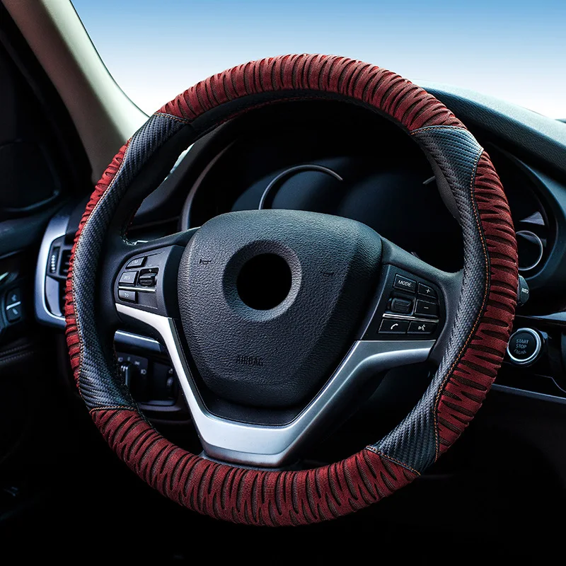 Лидер продаж Автомобильный супер волокно Ice Silk авто чехол рулевого колеса автомобиля рукав класс внутреннее кольцо для качества дропшиппинг 15 дюймов