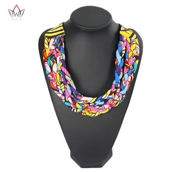 

African Print Necklace Ankara Print Necklace African Ethnic Handmade Jewellery African Fabric Jewellery For Women WYA072